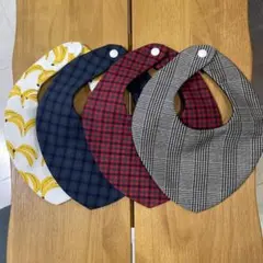 ハンドメイドスタイ 4枚セット【三角スタイ】 組み合わせ変更可能！