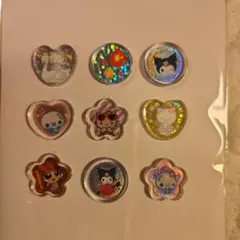 おはじきシールキャラおすそ分け 9個セット