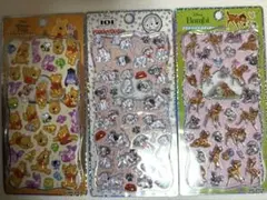 【国内正規品】【即日発送】プチドロップステッカー　ディズニー　3枚セット