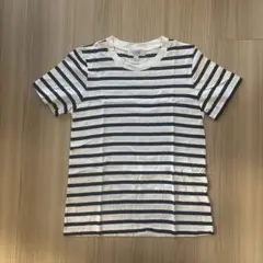 COS ボーダー Tシャツ 半袖 ホワイト ネイビーのサムネイル
