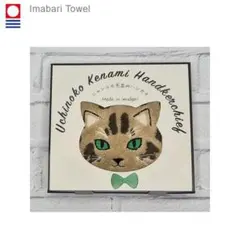 ☆彡うちのこメイト 猫の毛並み ハンカチ ロゼット 今治タオルハンカチ