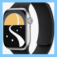AppleWatch バンド ブラック コンパチブル シリコン 交換ベルト