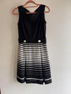 ストライプ ノースリーブワンピース 9AR