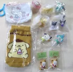 サンリオ めじるし チャーム キーホルダー キティ クロミ プリン ポチャッコ