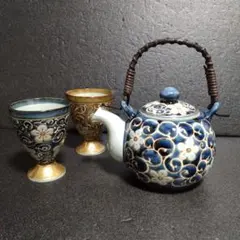 未使用 波佐見焼 龍庵窯 茶器セット　おもてなし ティータイム　お祝い　お正月