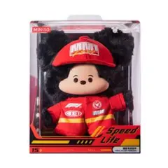 ミッキーマウス × F1 ぬいぐるみ キーホルダー ぬいば