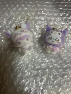 サンリオ ちいかわ フロッキーマスコット キーホルダー　クロミ　モモンガ