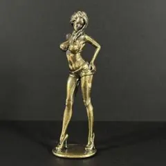 真鍮 置物 美人 美女 セクシー ビキニ 裸婦 アンティークフィギュア 美術