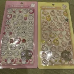 押しても潰れない ちいかわ ボンボンドロップシール 3Dステッカー 2点セット