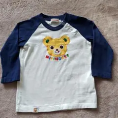 MIKIHOUSE クマ刺繍 長袖Tシャツ Fサイズ