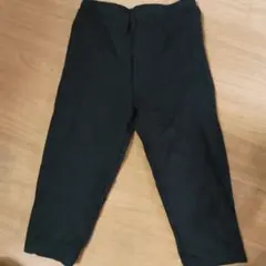 UNIQLO黒いキッズスパッツ少し短め 2本セット110cm新品