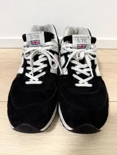 New Balance 891 黒 ブラック ハイカットスニーカー US5 本革 - メルカリ