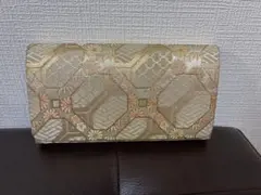 和柄クラッチバッグ 金色系