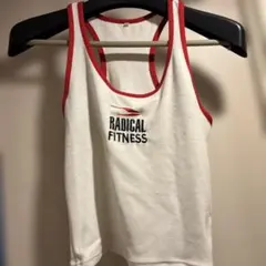 RADICAL FITNESS タンクトップ ホワイト/レッドM
