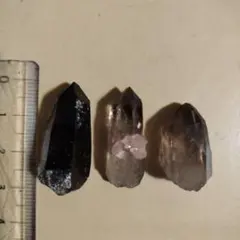 煙水晶　 3個セット(国産)