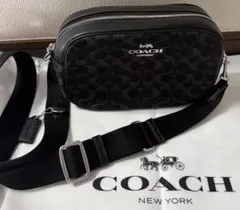 極美品 コーチ ショルダーバッグ サリバン シグネチャー 星柄 レザー 