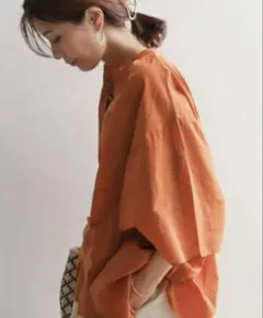 新品未使用✨定価1.1万❤️ 麻 リネンミックスレースアップポケット 