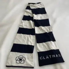 CLATHAS カメリア ボーダー マフラー