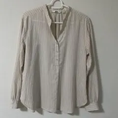 ユニクロ　長袖シャツ　薄いピンク　春夏用のサムネイル