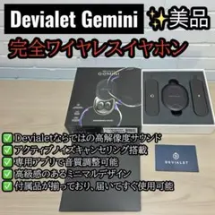 美品✨ Devialet Gemini ワイヤレスイヤホン 付属品完備・除菌済み Devialet Gemini II - High-End Wireless Earbuds