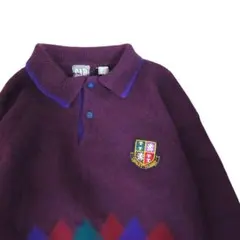 OLD GAP 90s ウール ニット セーター ポロシャツ アーガイル 長袖