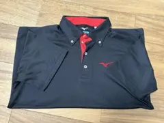 Mizuno ポロシャツ Mサイズ 黒/赤