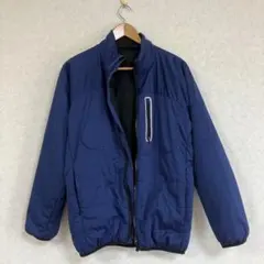 ネイビー ナイロンフルジップジャケット