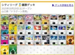 シティ優勝タケルライコexデッキ+CL横浜優勝宝石バレット換装パーツ22枚セット