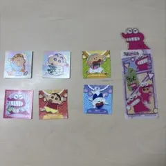 クレヨンしんちゃん ステッカー 6枚 しおり1枚セット