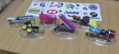 スプラトゥーン 武器フィギュアセット 6個　ブキコレクション　シール8枚