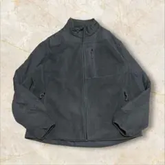 00s CHAPS 極厚フリース フルジップジャケット US 切替アウター XL