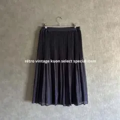ラメ入りプリーツスカート　膝丈スカート　レイヤード　夏コーデ　古着mix ラメのサムネイル