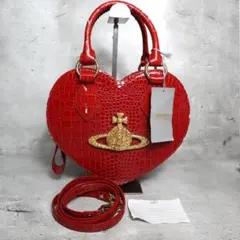 Vivienne Westwood ミニボストンバッグ オーブレッド 赤 - メルカリ