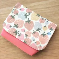 マチ付き移動ポケット　女の子　いちご⑥