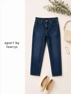 apart by lowrysデニムテーパードパンツ アパートバイローリーズのサムネイル