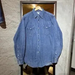 ラングラー wrangler 27mw デニムシャツ ウエスタン 60s 70s