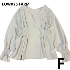 LOWRYS FARM クルミボタンカシュクールロングスリーブ ホワイトのサムネイル