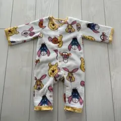 爆安セール！　プーさん　カバーオール　もこもこ　ロンパース　80cm