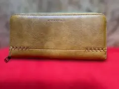 CROCODILE 長財布 ラウンドファスナー キャメルのサムネイル