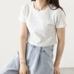 ChicoメランジチビTシャツ　chicoトップス