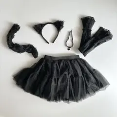 黒猫 ❤︎ コスプレ 5点セット ハロウィン 仮装