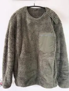 UNIQLO フリースプルオーバーM オリーブグリーン