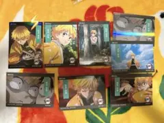 鬼滅の刃　トレーディングカード エポック　我妻善逸　シリアルナンバー入り 鬼滅の刃 EPOCH 鬼カード 我妻善逸 007 シリアルNo.28 /99 - メルカリ