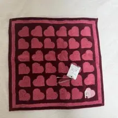 【新品未使用】FURLA ハート柄タオルハンカチ