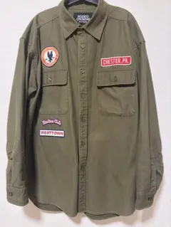 RODEO CROWNS ミリタリージャケット オリーブL