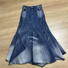 【値下げ中】PAGEBOYのシアーブリーチデニムスカートのサムネイル