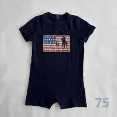 Ralph Lauren ネイビーロンパース 9month/75cm