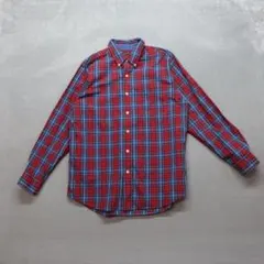 CHAPS RALPH LAUREN 美品 A0932 長袖シャツ M 赤 青