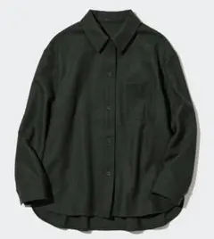 UNIQLO ユニクロ Lサイズ ブラッシュドジャージシャツジャケット