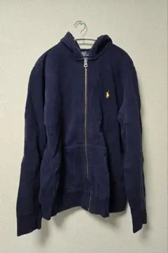 Ralph Lauren ラルフローレン　ネイビー ジップアップパーカー L